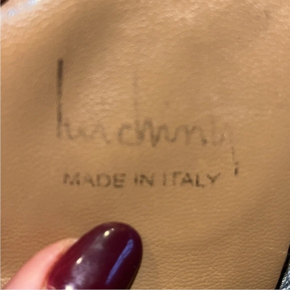 Luichiny ITALY 40 TAN SUEDE leather tall boots Embossed FLOWERS Square Toe 7 USA - Picture 2 of 16